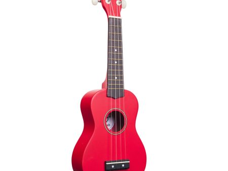 Amahi PGUKRD Penguin Soprano Ukulele w  Bag (Red) Fashion