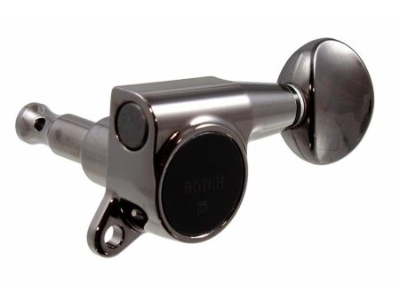 ALL PARTS TK0760093 Gotoh SG381 mini tuning keys, 6-in-line, with hardware, 16:1. Cosmo Black Supply