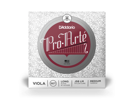 D ADDARIO J58LM Pro-Arte Viola String Set, Long Scale, Medium Tension Sale