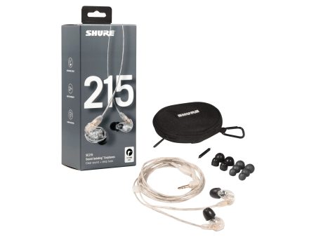 SHURE SE215CL Sound Isolating Earphones w  Dynamic MicroDriver & Detachable Cable (Clear) Online Sale