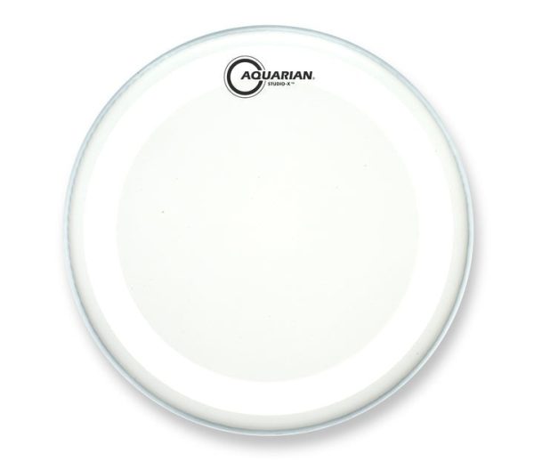 AQUARIAN TCSX12 12  Studio-X White Coated Single Ply Drumhead w  X Ring For Sale