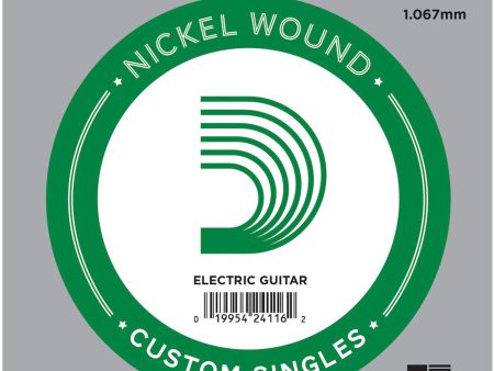 D ADDARIO NW042 .042 Single XL Nickel Wound String For Sale