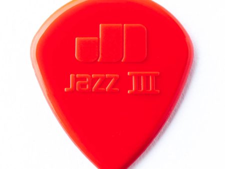 DUNLOP 47P3N Nylon Jazz III Guitar Pick , Red Fashion