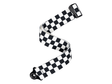 D ADDARIO 50BAL13 Auto Lock Guitar Strap, Skater Checkerboard For Sale