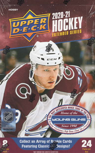 2020 21 Upper Deck Extended Series Hockey Hobby 12 Box Case For Sale